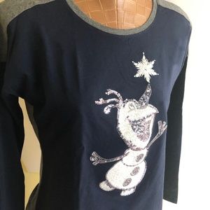 “Frozen” Disney Character Olaf Top